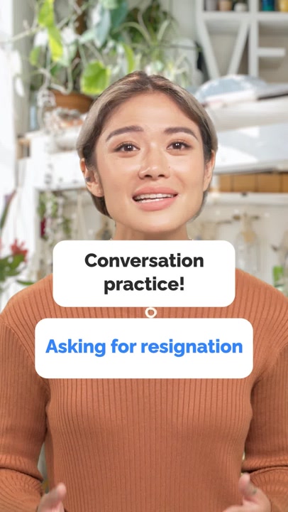 Practice Asking for Resignation | English Conversation