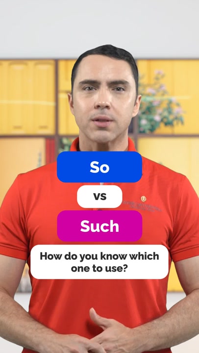 So vs Such: Differences in Grammar