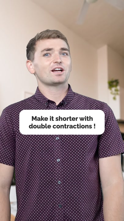 Learn Double Contractions in English | Shorten Your Phrases