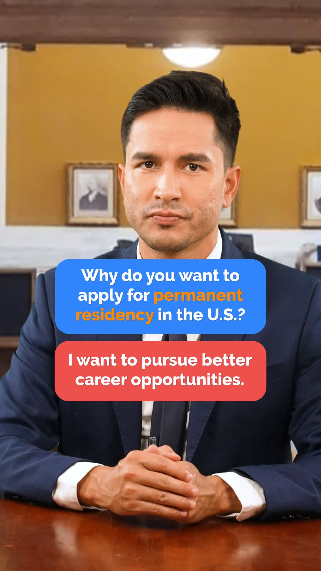 U.S. Immigration Interview Practice Dialogue