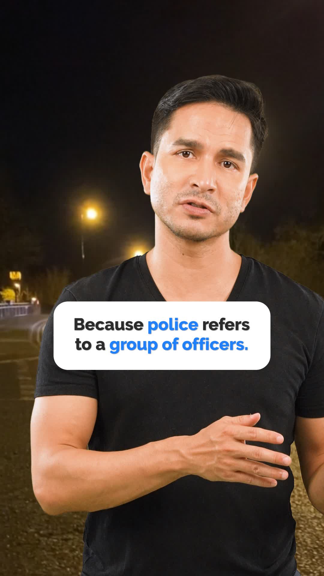 Police Grammar: Singular or Plural in English