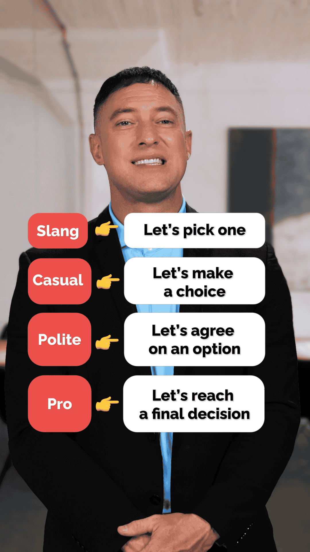 Formal Ways to Decide in Professional English
