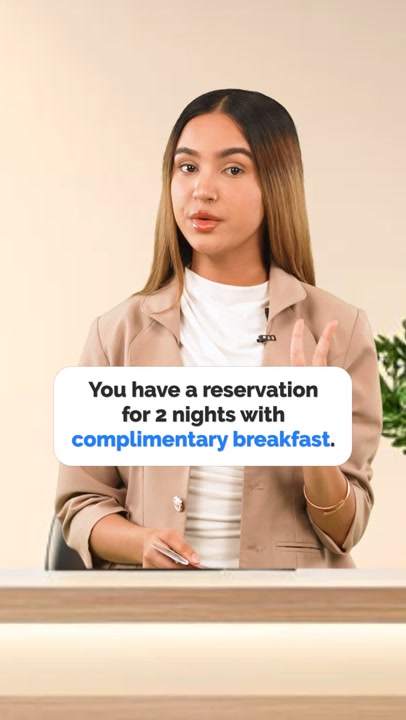 Hotel Check-In English Conversation Video